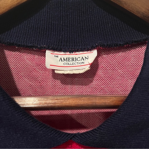 Vintage Raised Geometric Pattern Collared Lightweight Sweater Preppy Collegiate - Picture 6 of 10